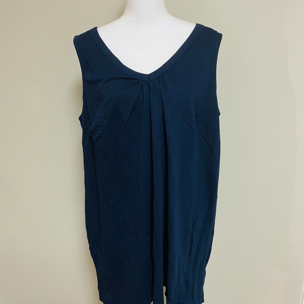 Woman Within Navy Tank Top NWOT